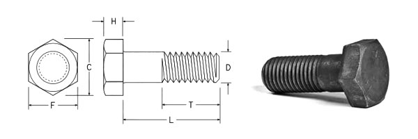 ASTM A325 Structural Bolt Dimensions