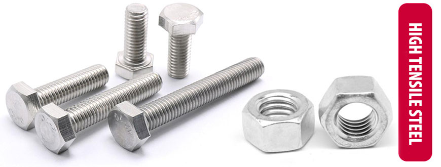 Zinc Hex Bolts Nyloc Full Nuts Washer High Tensile 1/4 & 5/16 UNF Assortment 