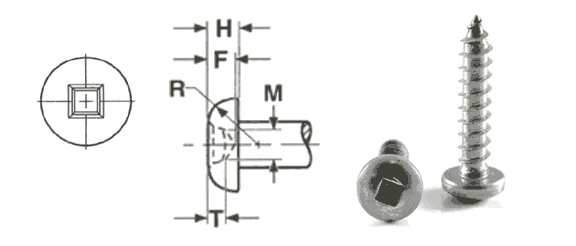 Square Drive Pan Head