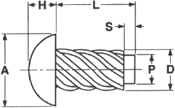 No 10 Stainless Steel Screws Self Tapping Screws Dimensions