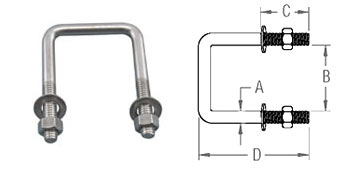 Stainless Steel Square U Bolt