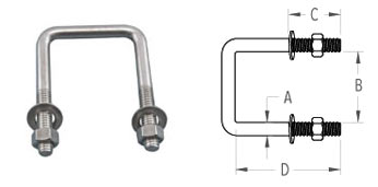 Stainless Steel Trailer U Bolt