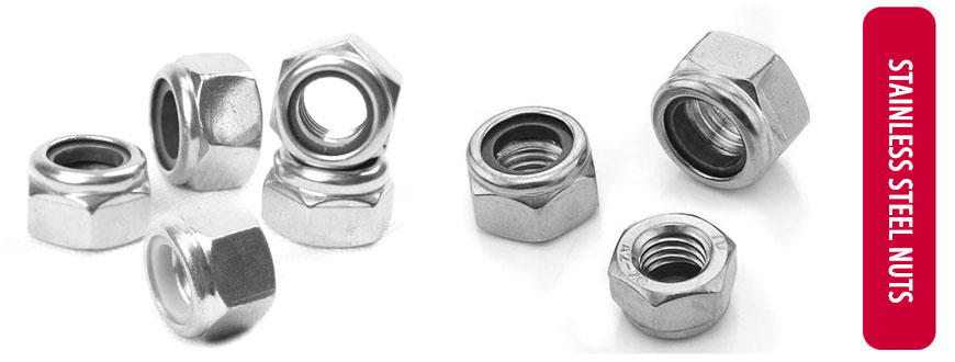 Imperial Coarse 8-32 UNC - Stainless Steel Grade 304 Hex Nyloc Nut 