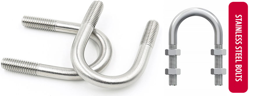 Details about   2x 304 Stainless Steel U Bolts with Plate Nuts & Washers Set M8X100