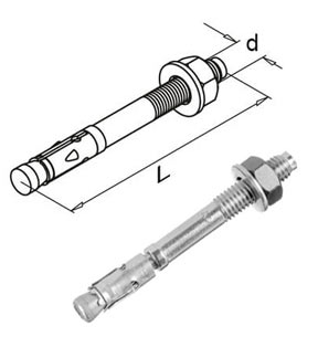 Stainless Steel Threaded Expansion Anchor Bolt
